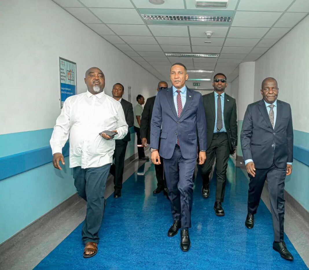 Boko’s Healthcare Blitz Continues with Surprise Inspection of Sir Ketumile Masire Hospital
